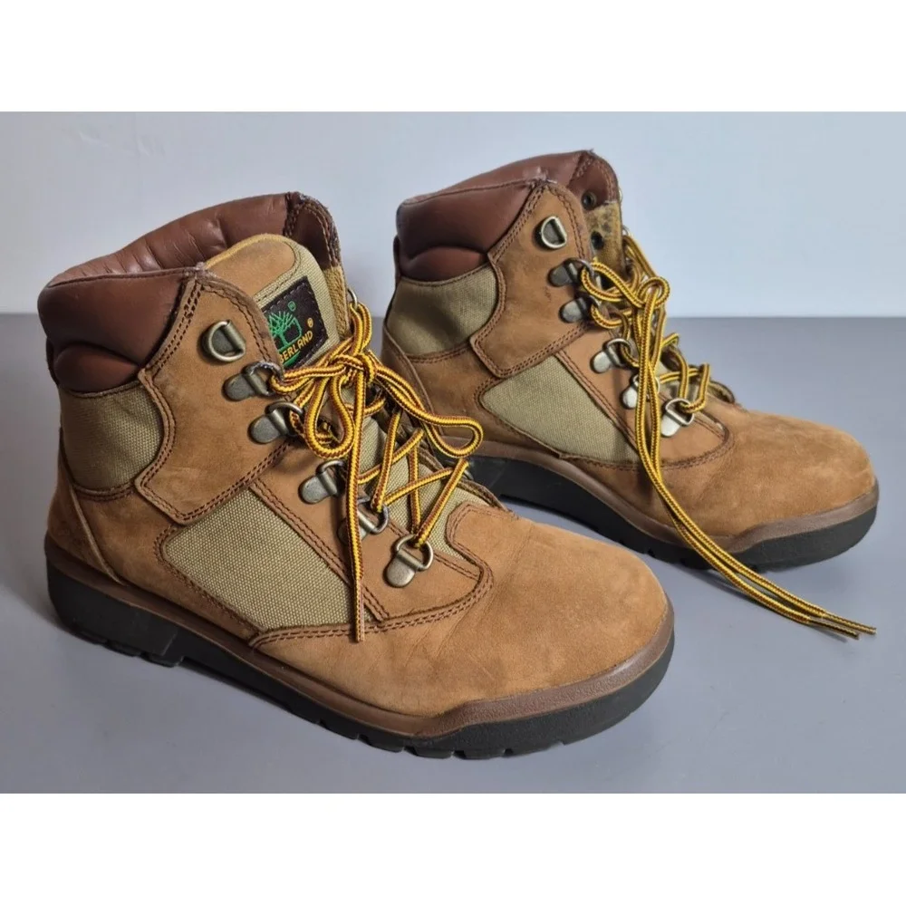 Timberland 6 inch Field Boots Grade School Big Kids Size 4 Brown TBO44996